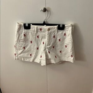 Polo by Ralph Lauren Women's Cream Shorts with Red Accents